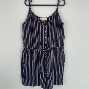 Loft Women’s Short Striped Romper. Size M
